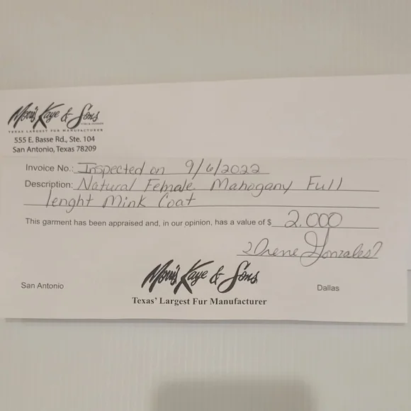 NATURAL Female Mahogany Full Length Mink Coat - Picture 14 of 14